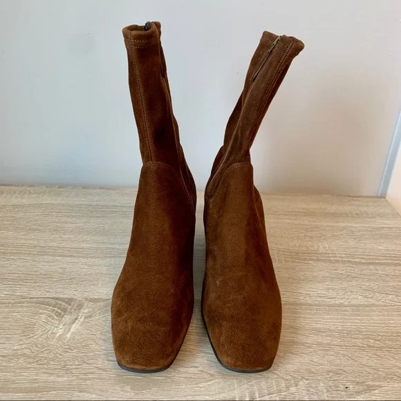 Aquatalia Brown Suede Ankle Boots - Picture 3 of 11